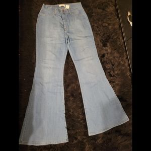 Vibrant High Waist Bell Bottom Jeans ( SIZE 1X)